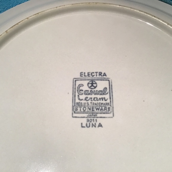 VINTAGE ‘70s ELECTRA STONEWARE LARGE ROUND SERVING PLATE - Picture 5 of 7